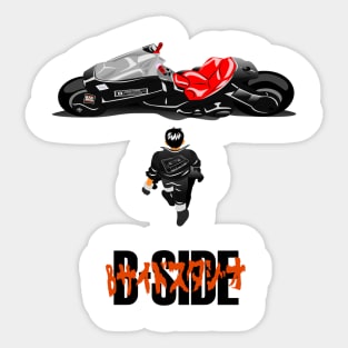 Akira Inspired B-Side Walk (Male - Fair skinned) Sticker